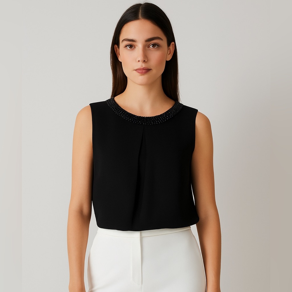Forever 21 Black Sleeveless Blouse
